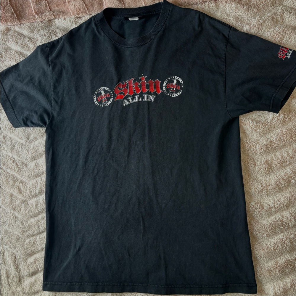 Vintage Skin All In Black Graphic Tee